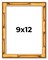 9x12 Bamboo Picture Frame with UV-Resistant Acrylic & Acid Free Backing, Available in 4 Finishes - Brown, Black, Gold, and Natural